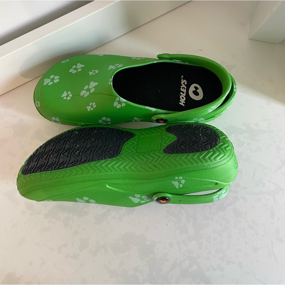 Paw-Print Holeys Clogs - Picture 3 of 3